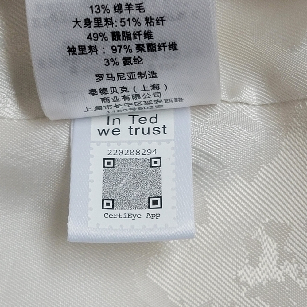 Ted Baker NWT Danai Relaxed Double Breasted Mixed Fabric Blazer. - Picture 13 of 16